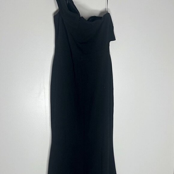 AQUA Scuba Crepe Off-the-Shoulder Gown New evening dress Black Size 8 New - Picture 6 of 13